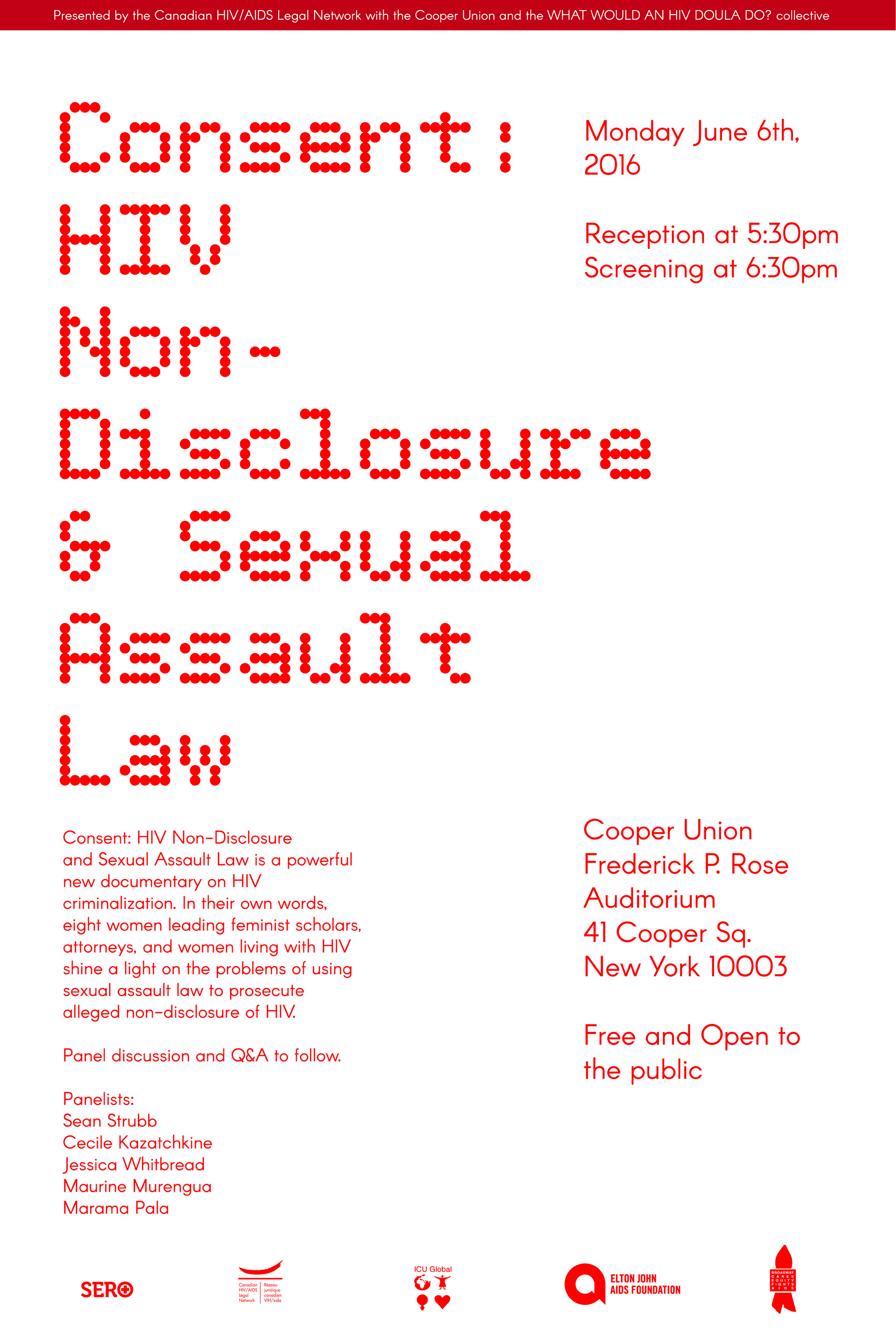 Consent HIV NonDisclosure and Sexual Assault Law (NYC Screening