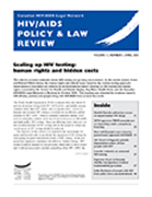 HIV/AIDS Policy and Law Review 11(1) April 2006