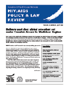 HIV/AIDS Policy & Law Review 13(1) July 2008