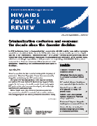 HIV/AIDS Policy & Law Review 14(1) May 2009