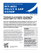 HIV/AIDS Policy & Law Review 16 - May 2012