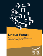 Undue Force: An Overview of Provincial Legislation on Forced Testing for HIV