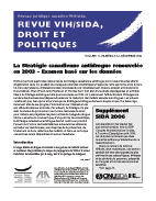 Revue VIH/sida, droit et politiques 11(2/3) décembre 2006