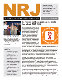 Nouvelles du Réseau juridique 31 - octobre 2008
