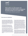 Allocution en discussion de plénière à la Rencontre onusienne de haut niveau sur le sida 2006