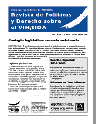 Revista de Políticas y Derecho sobre el VIH/SIDA 13(2/3) Diciembre 2008